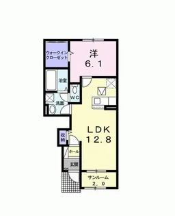 セレーノ楓II【1階】の間取り