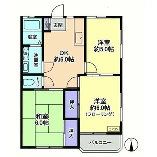 サンハイツ【2階】の間取り