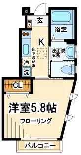 ラネージュ烏山II 自社管理物件【1階】の間取り