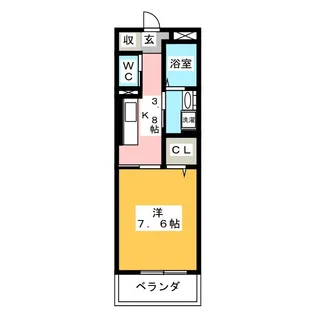 CASSINO【3階】の間取り