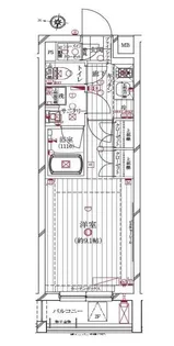 レガリス新高円寺【1階】の間取り