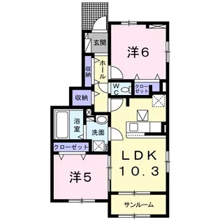 フェリーチェ A【1階】の間取り