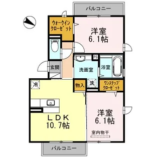 メゾン・コンフォール【3階】の間取り
