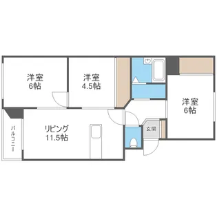 ミユキコートII【4階】の間取り