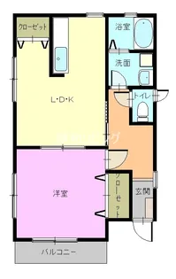 ランドハウス【3階】の間取り