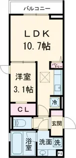 Eハウス立川【1階】の間取り