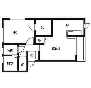 シャルマンA棟【1階】の間取り