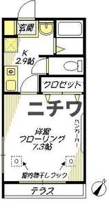 ハビタット石井【1階】の間取り