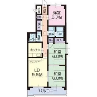 サンシャイン青木【3階】の間取り