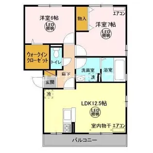 大黒屋 九番館【2階】の間取り