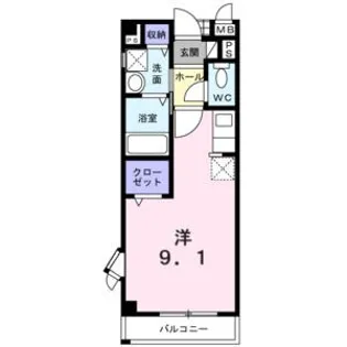 ローレル黒田【2階】の間取り