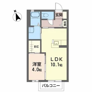 カーサヴェルージュ【1階】の間取り