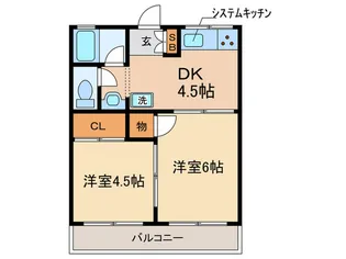 岸本ハイツの間取り