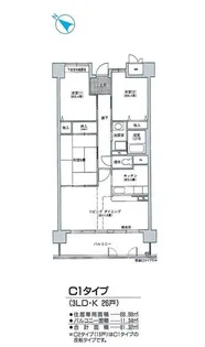 コーシャハイツ苅田【11階】の間取り