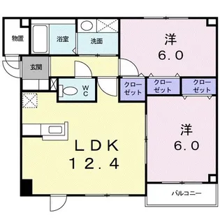ヴィラ・アロニア【1階】の間取り