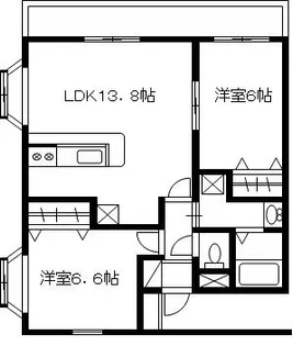 エアフォルク【3階】の間取り