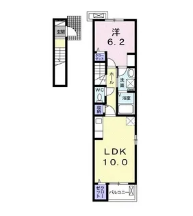 MTIハイツ V B【2階】の間取り