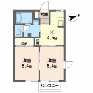 スカイ・タウン【2階】の間取り