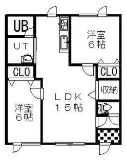 スプリングヒルズ【1階】の間取り