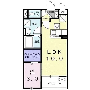 アンプルール【1階】の間取り