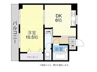 コーポ長岡【6階】の間取り