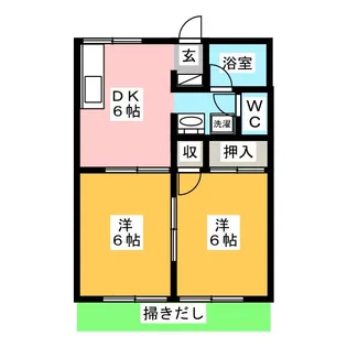 シャルム駅北【1階】の間取り