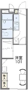 レオパレスアスカ【2階】の間取り