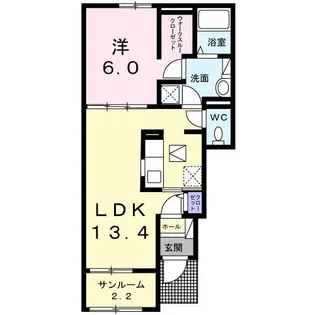 ノイエスハウス【1階】の間取り