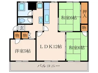 サングレイス篠崎【3階】の間取り