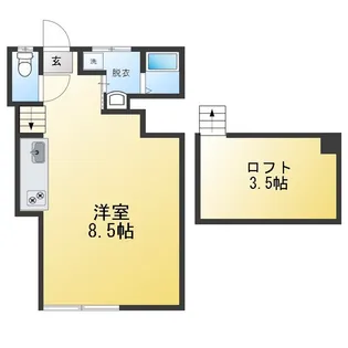 渡辺アパート【2階】の間取り