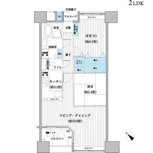 ベルタワーアネックス【5階】の間取り