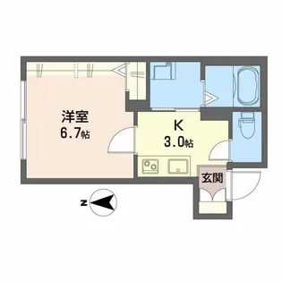 シャーメゾン朝倉駅前【1階】の間取り