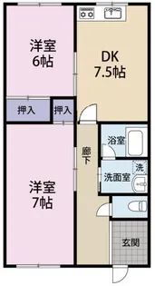 相生グリーンハイツ【1階】の間取り