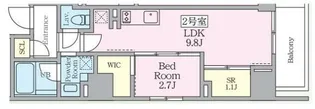 プライムブリス横濱関内【5階】の間取り