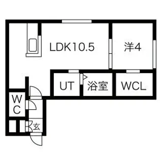 ラベイユドール【4階】の間取り