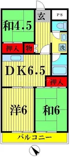 第8泉マンション【1階】の間取り