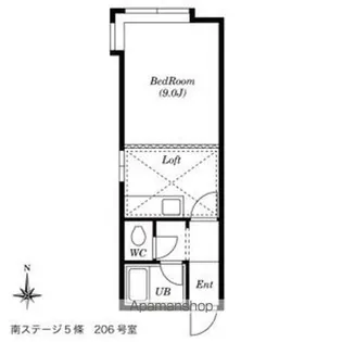 南ステージ5條【3階】の間取り
