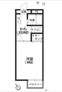 ビラ四つ木【3階】の間取り