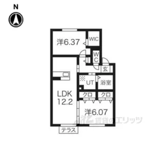 グリーンコート【1階】の間取り