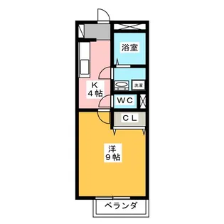 ハイツ マイバッハ【1階】の間取り