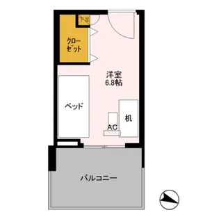 ロイヤルパークスER万代 Share万代【3階】の間取り