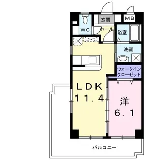アウローラ デーア【3階】の間取り