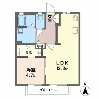 フレグランスシャトーE【1階】の間取り