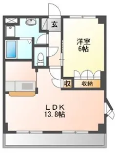 フォレストヴィラII【2階】の間取り