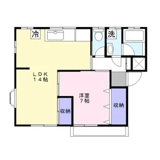 コスモ向陽【1階】の間取り