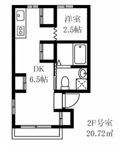 ルミナス渋谷本町【2階】の間取り