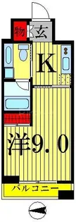 TLRレジデンス両国【6階】の間取り