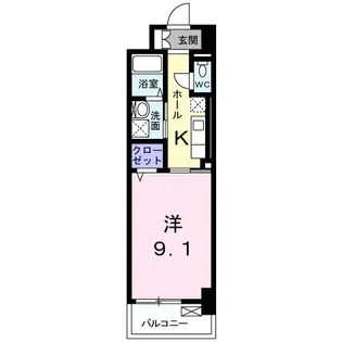 ヒラソル 瀬田【1階】の間取り