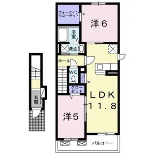 ライズ【2階】の間取り