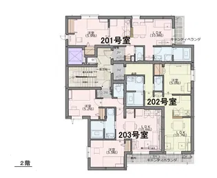 A&M Garden【2階】の間取り